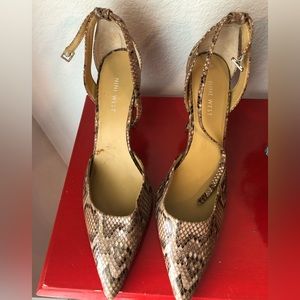 Snake skin Nine West heels. Worn a couple of times. Great condition!